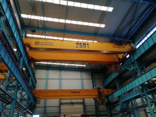 kualitas  Industrial Span 30m 20 Ton Overhead Bridge Crane A6~A8 Duty pabrik