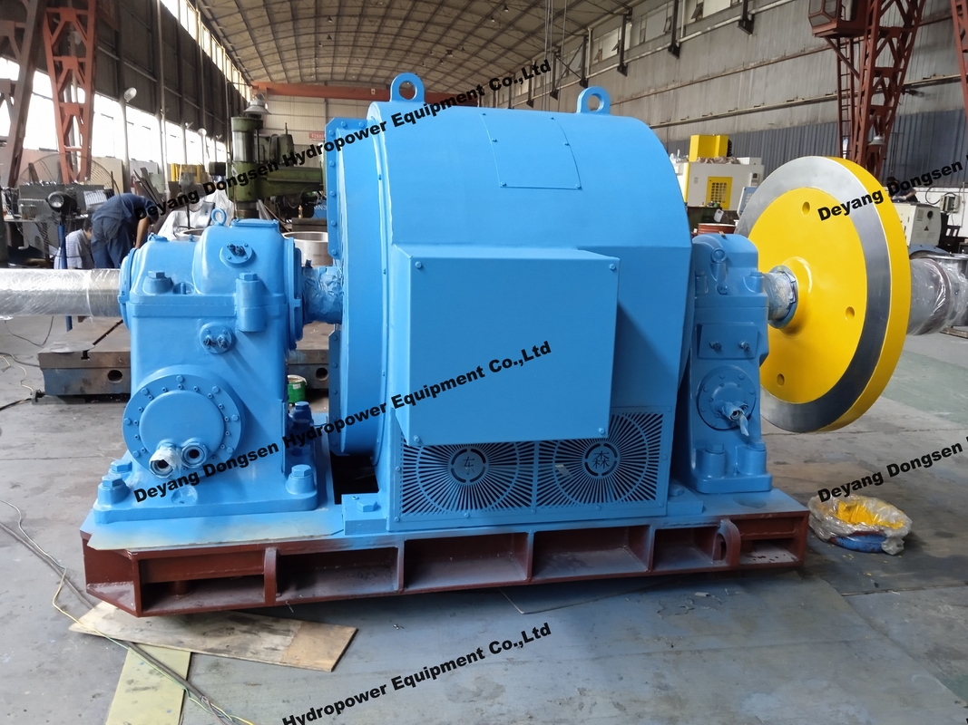 450-1000 RPM Francis Turbin Air dengan Micro Governor Hidup lama 50 Tahun