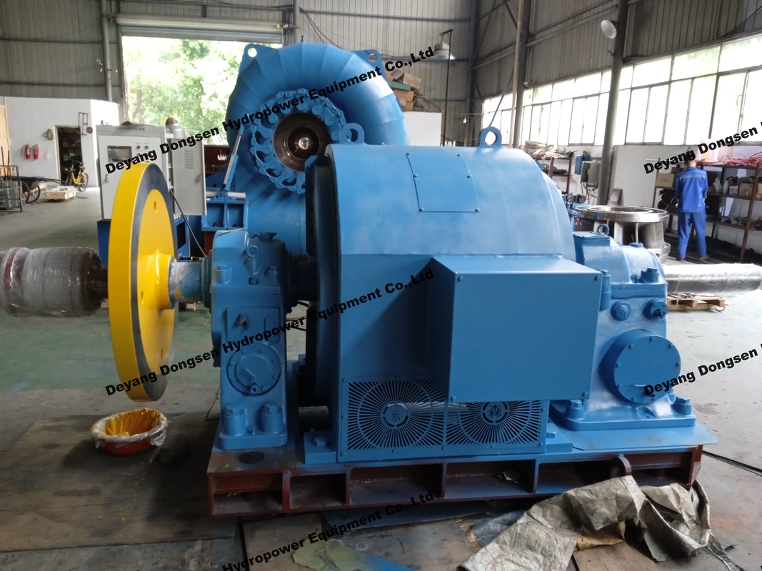 450-1000 RPM Francis Turbin Air dengan Micro Governor Hidup lama 50 Tahun
