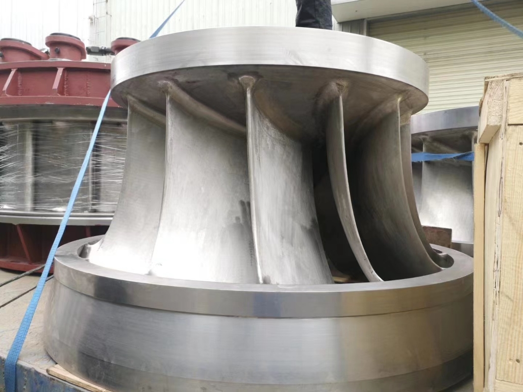 Precision Francis Turbine Generator Stainless Steel Runner Material Dan Frekuensi 50Hz/ 60HZ