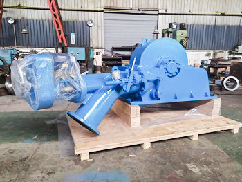 Efisiensi 90-96% Turbin Air Kepala Tinggi dengan RPM 450-1000rpm Turbin Francis Kaplan Pelton