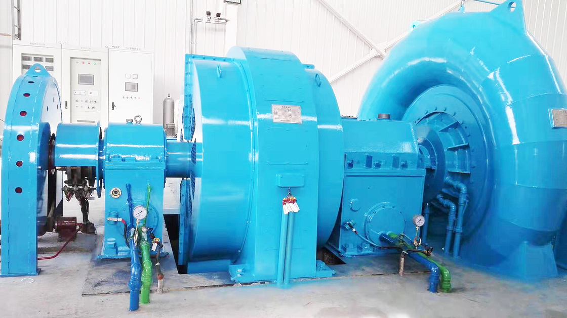 Daya tahan Generator Turbin Hidro Dengan Model Disesuaikan 5m-500m Kepala Air 50HZ/60HZ Frekuensi