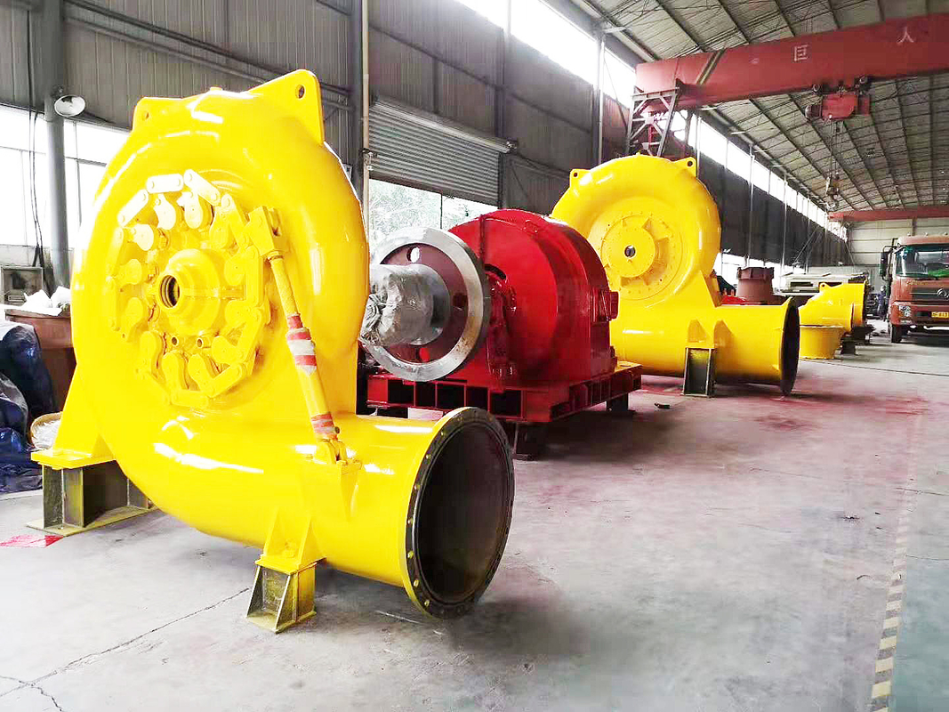 Generator Turbin Hidro Francis Vertikal Baja Rinsing 300KW-20MW Daya Nominal 50/60HZ Frekuensi