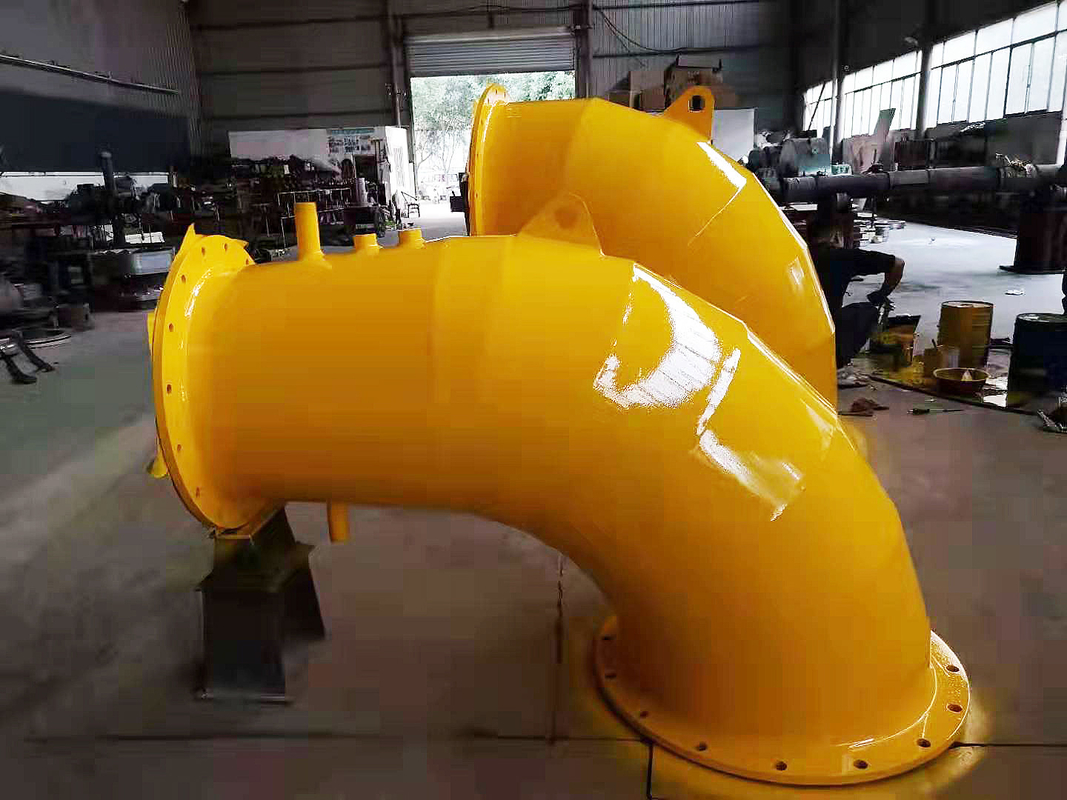 Generator Turbin Hidro Francis Vertikal Baja Rinsing 300KW-20MW Daya Nominal 50/60HZ Frekuensi