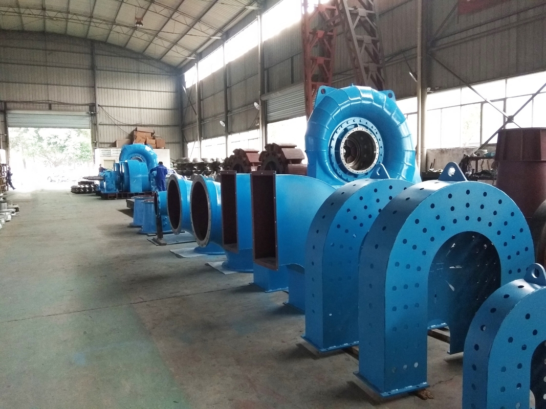 Generator turbin air tanpa sikat silikon 300-3000 rpm Kisaran kecepatan 200kw-20mw Daya keluar