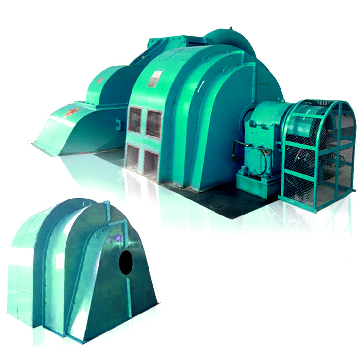 Frekuensi Cast Iron Pelton Turbine Generator Brushless Excitation Mode 500-3000r/min Kisaran kecepatan