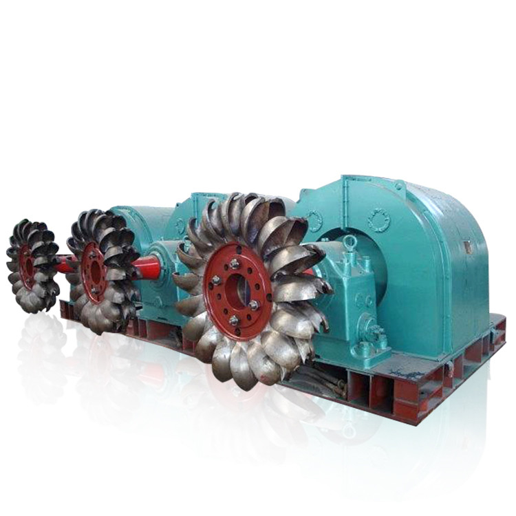 Frekuensi Cast Iron Pelton Turbine Generator Brushless Excitation Mode 500-3000r/min Kisaran kecepatan
