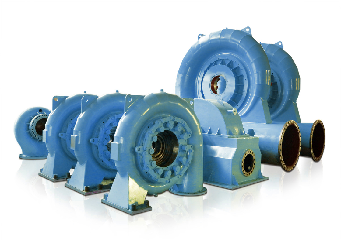 Generator Turbin Hidro yang disesuaikan 200kw-20mw 450-1000rpm 5m-500m Water Head Model
