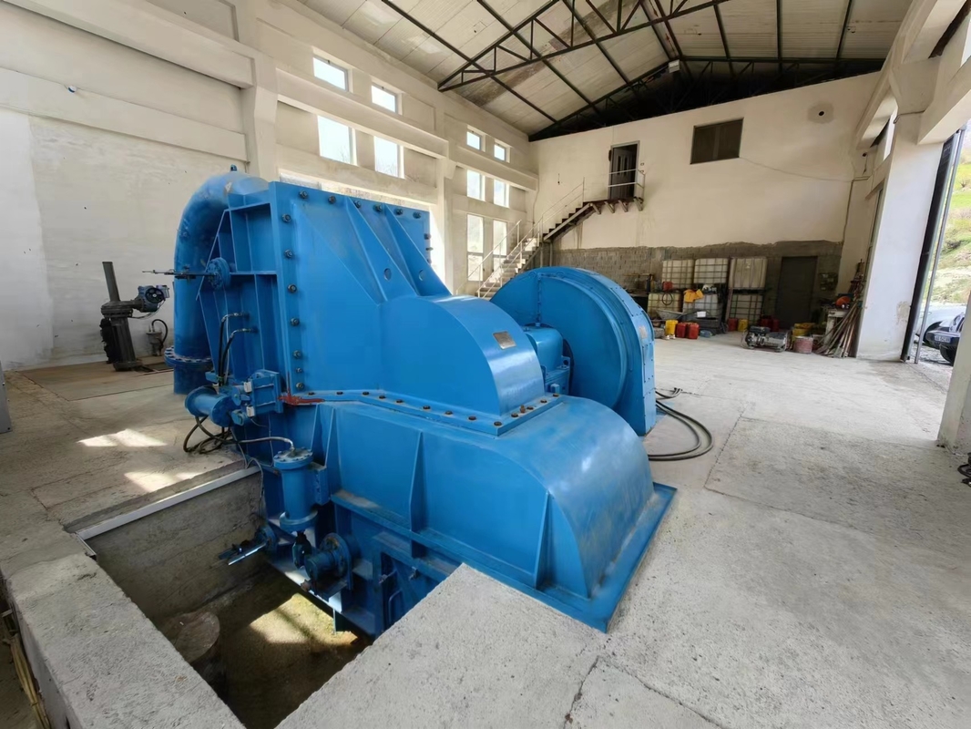 Custom Engineered 100kw-50mw Pelton Turbine Energy Generator 50/60Hz dengan Kepala Tinggi