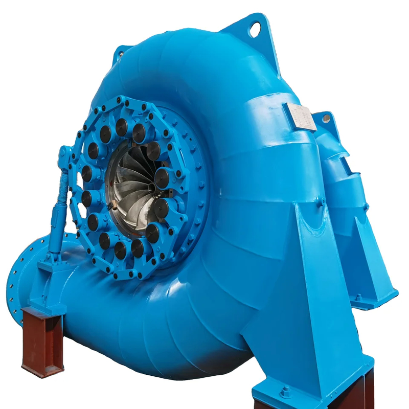 Vertikal atau Horizontal Francis Turbine Generator Mode Kontrol Otomatis 300KW-20MW 400V 800V 6.3kV 10kV Nominal