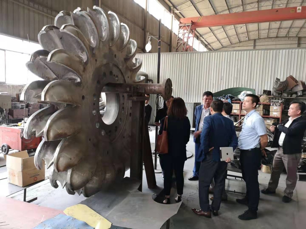 Pengeringan Minyak Pelton Turbine Generator Pelton Turbine Power Generator dengan badan besi cor