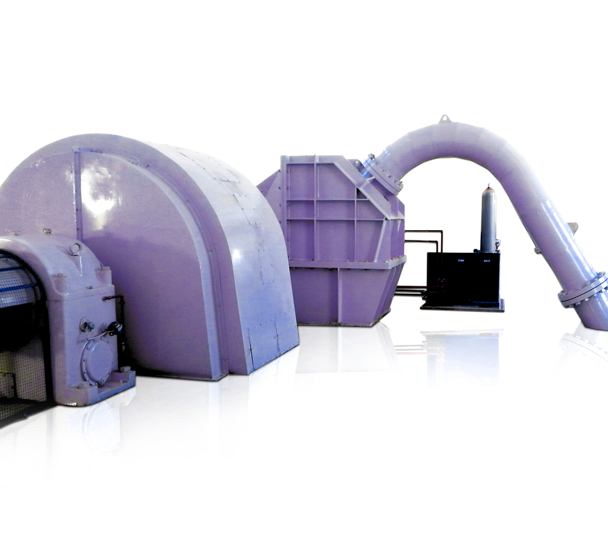 100-1000A Udara/Minyak Pendingin Pelton Turbine Generator Baja tahan karat Dengan Microgovernor