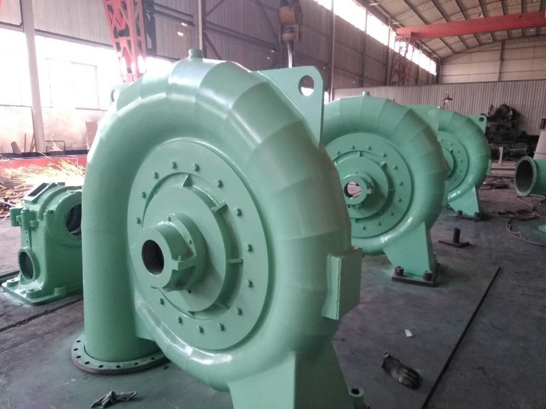 Daya tahan Generator Turbin Hidro Baja 450-1000rpm untuk Kepala Air 5m-500m