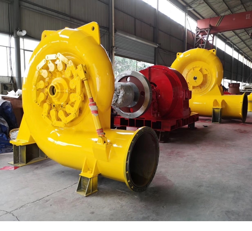 Generator Turbin Air Warna yang disesuaikan dengan kisaran kecepatan 300-3000 rpm dan output daya 200kW-20MW