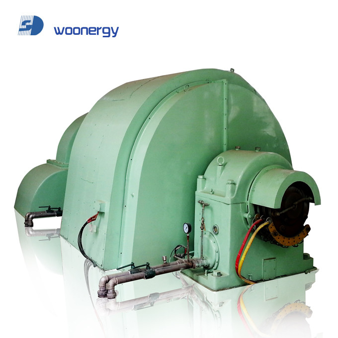 Generator Turbin Pelton tenaga air 100kw-50mw IP54 Tanpa sikat / Tiristor 5-50t Berat