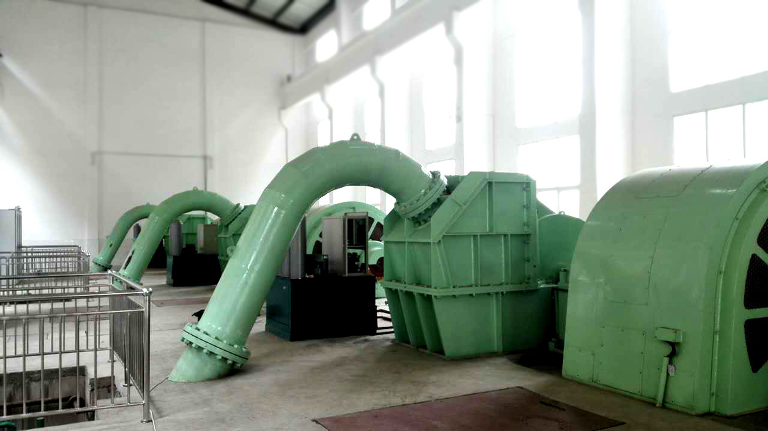 Daya tahan Generator Hidroturbin Baja 5m-500m Frekuensi kepala air 50/60HZ Untuk pembangkit listrik