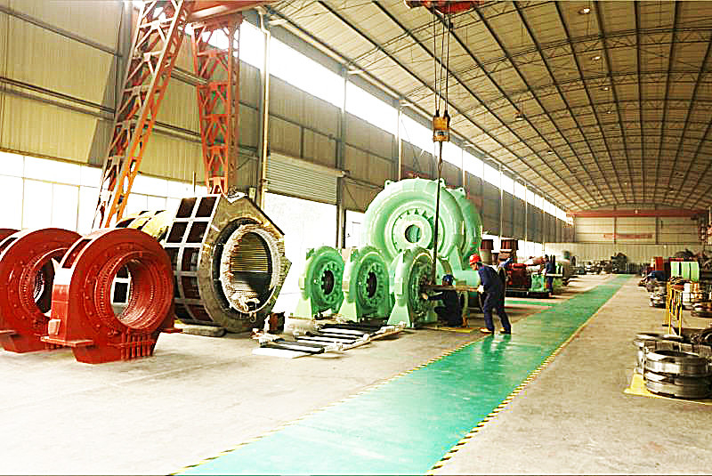 Generator Turbin Air Vertikal 200kw-20mw Daya Output Frekuensi Rating 50Hz/60Hz Warna Disesuaikan Udara/Air