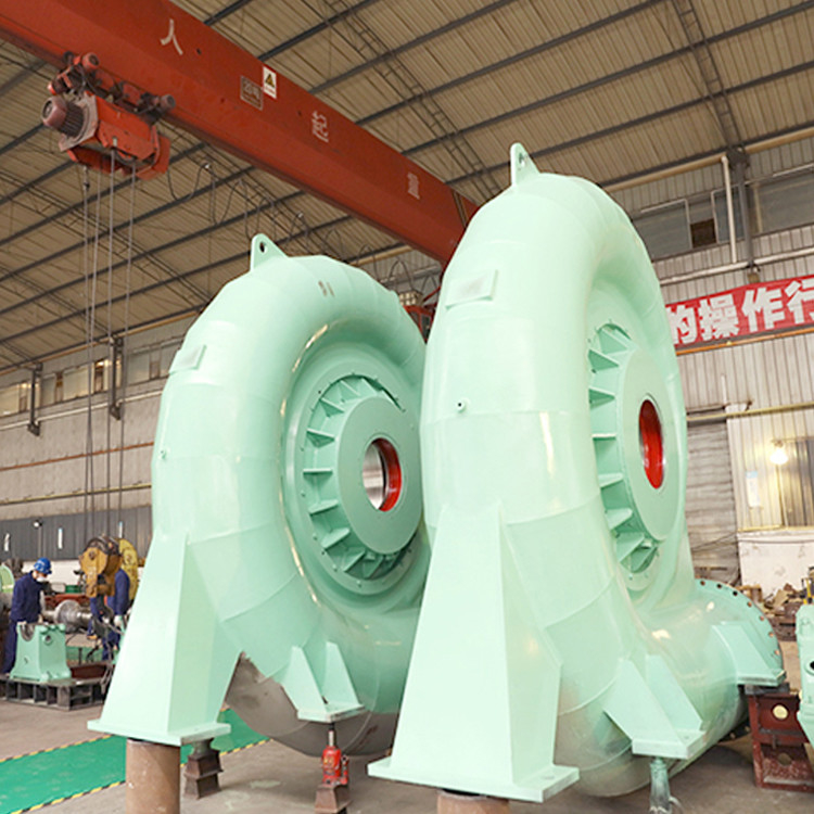 200kw-20mw Durability Steel Stainless Steel Hydro Turbine Generator Untuk Kepala Air 5m-500m