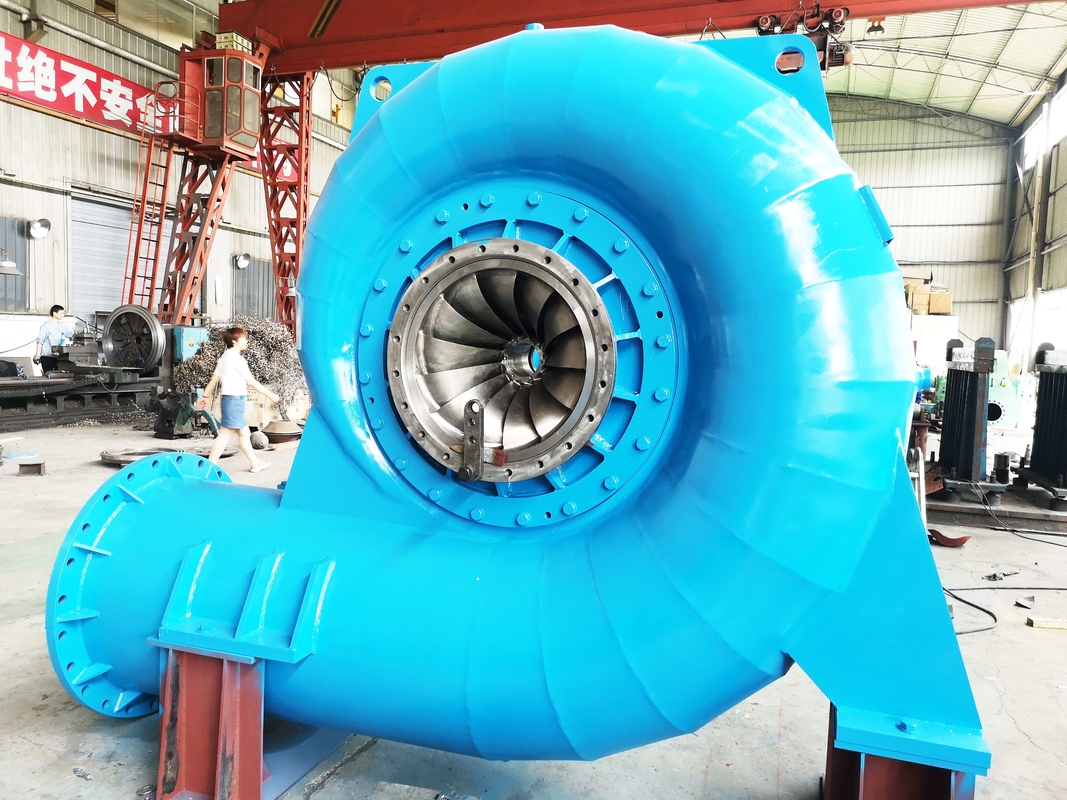 Generator Turbin Air Otomatis Francis dari Baja Rustless 6.3kV Instalasi vertikal atau horisontal