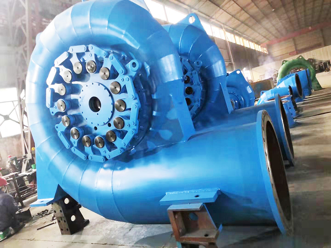 Generator Turbin Air Otomatis Francis dari Baja Rustless 6.3kV Instalasi vertikal atau horisontal
