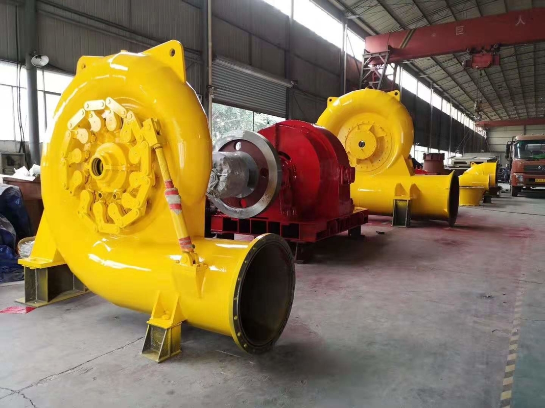 Instalasi vertikal atau horizontal 450-1000RPM Francis Turbine Generator dengan kontrol otomatis