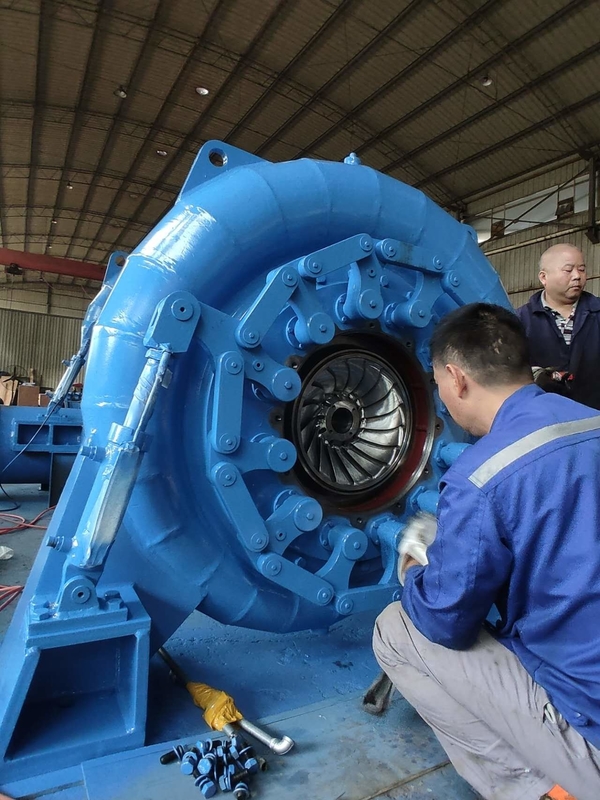 Kapasitas Turbin Air Kepala Tinggi Untuk 200kw-20mw Bekerja Dari 5m-500m Kepala Air Pada 450-1000rpm