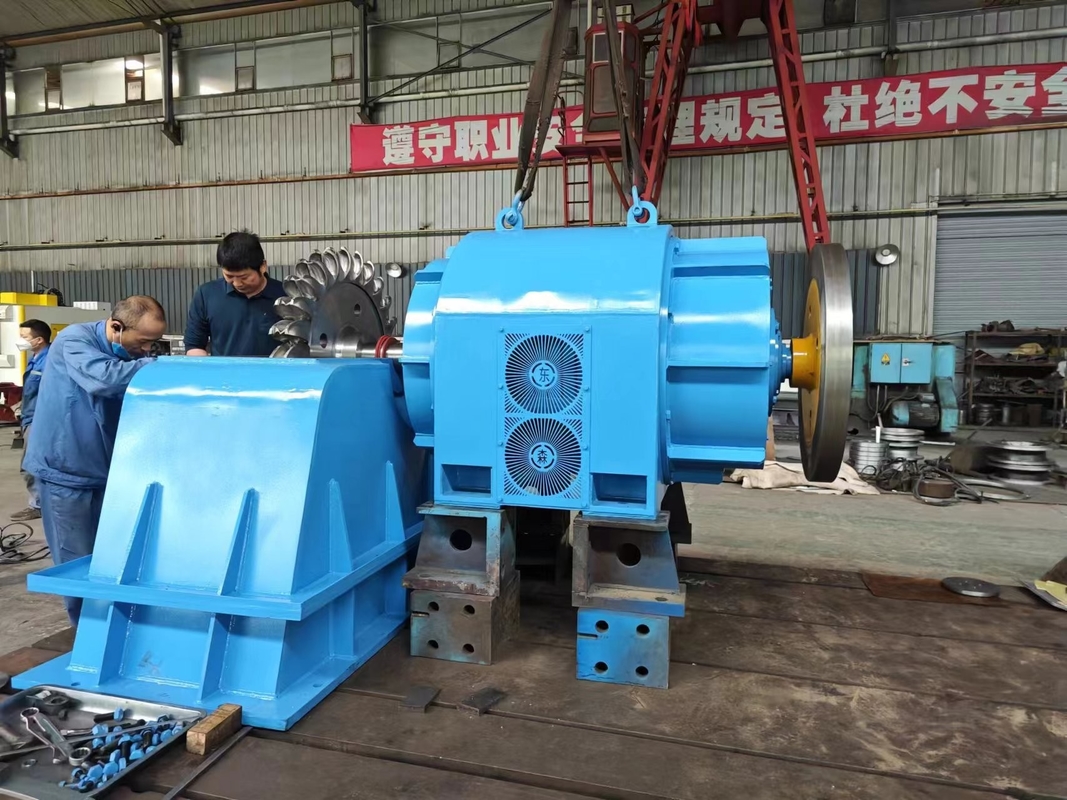 500-20 000kw Generator Turbin Hidro Baja untuk Generasi Listrik Frekuensi di Berbagai Kepala Air