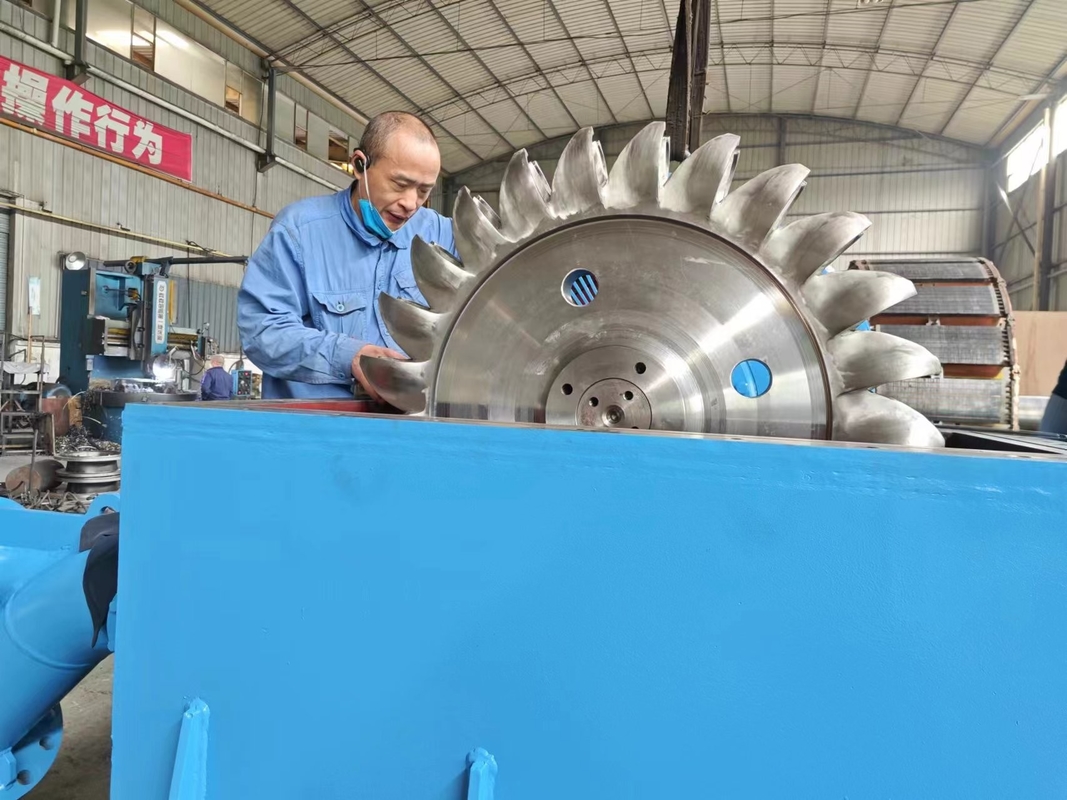 500-20 000kw Generator Turbin Hidro Baja untuk Generasi Listrik Frekuensi di Berbagai Kepala Air