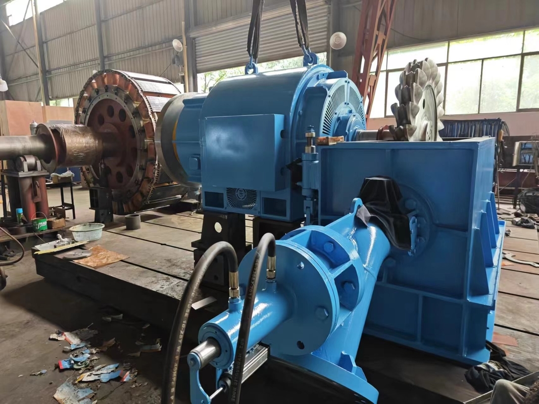 500-20 000kw Generator Turbin Hidro Baja untuk Generasi Listrik Frekuensi di Berbagai Kepala Air