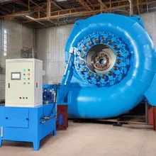 Turbin air yang disesuaikan Generator tanpa sikat Eksitasi Instalasi vertikal Pendingin udara Kontrol otomatis