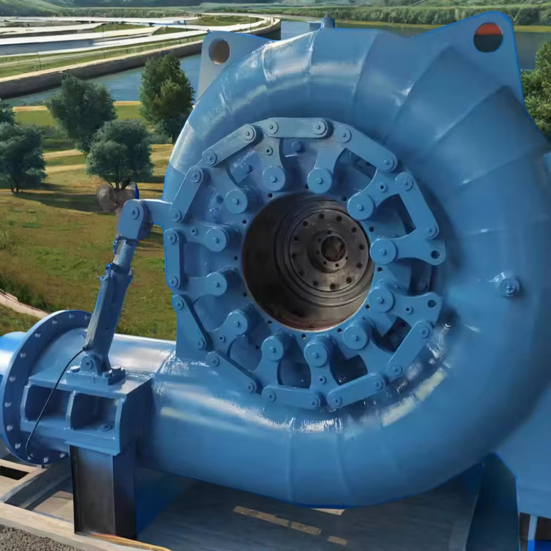 6.3kV tegangan nominal stainless steel runner Francis generator turbin air
