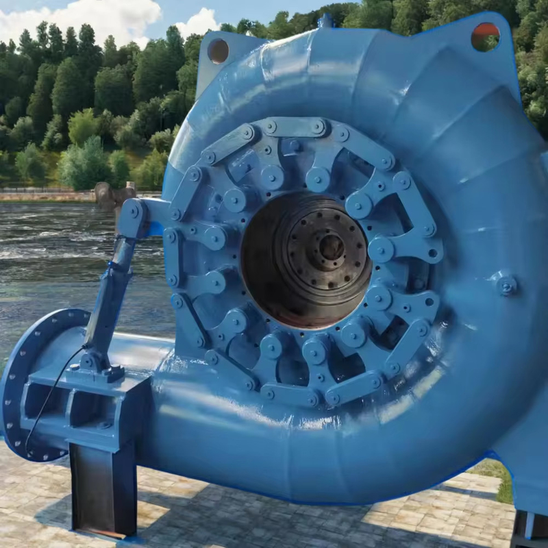 Nominal kepala air dari 20m untuk 300M Impeller Francis Turbine Generator stainless steel