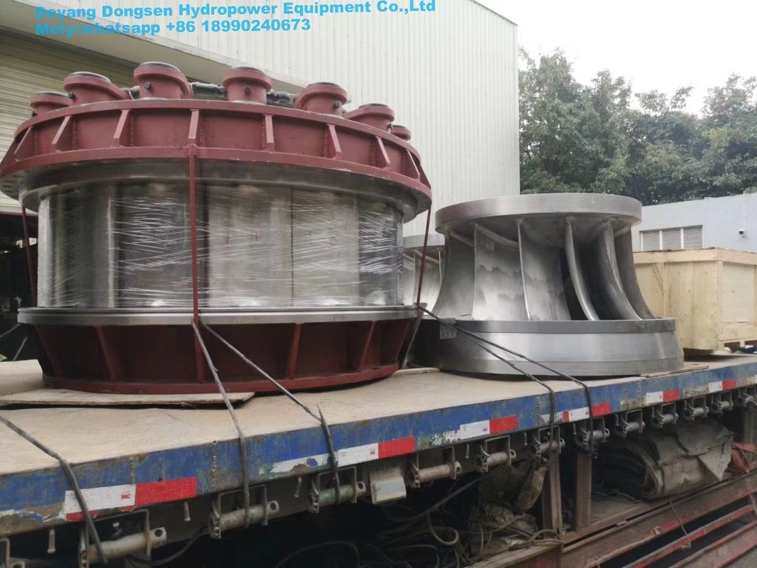 Generator turbin hidro yang disesuaikan untuk pembangkit listrik dengan pelari baja tahan karat untuk pembangkit listrik tenaga air yang menggunakan air