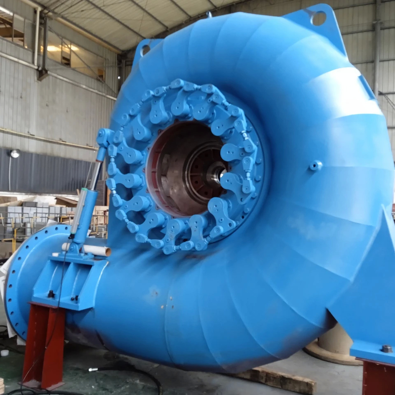 200kW - 20MW Baja Dan Konstruksi Baja Ringan Francis Turbin Air Kepala Tinggi Dengan Ketahanan