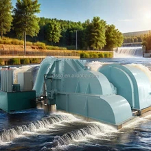 Custom Engineered 100kw-50mw Pelton Turbine Energy Generator 50/60Hz dengan Kepala Tinggi