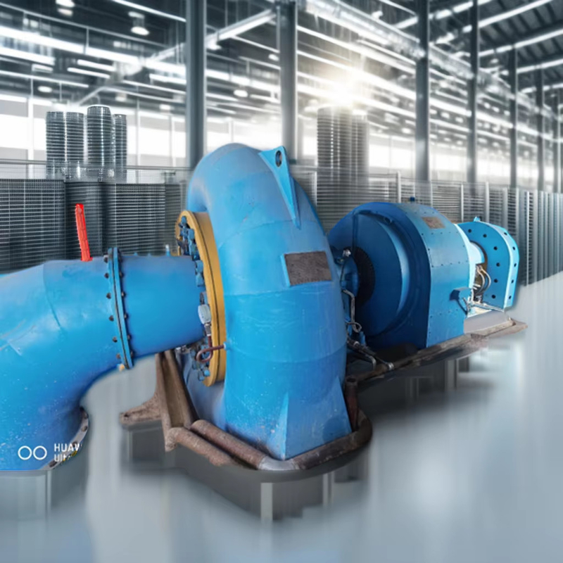 Warna yang disesuaikan dan bahan stainless steel generator turbin air untuk pembangkit listrik tenaga air