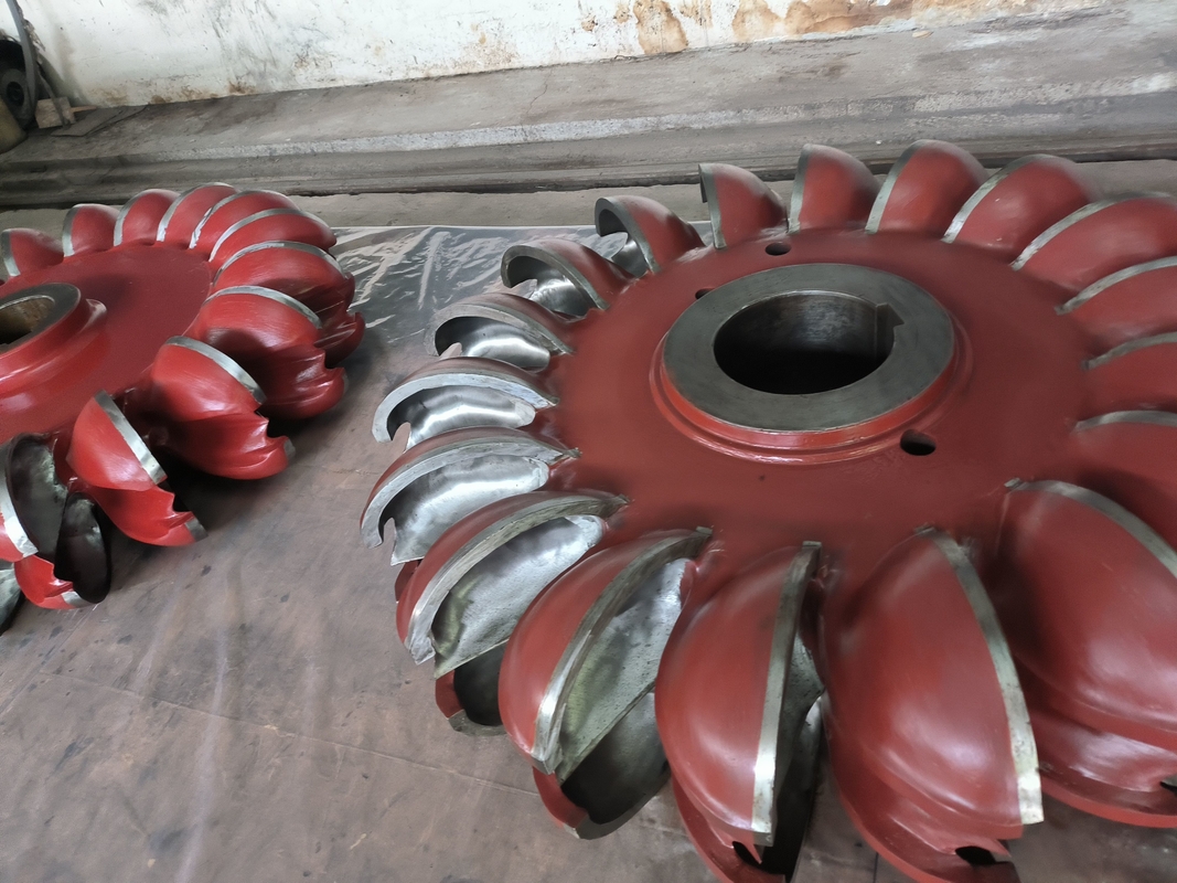 Precision Hydro Turbine Runner Dengan Blade yang Bisa Berubah Anti korosi dengan stainless steel atau baja karbon