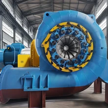 Kompak 300Kw-20Mw stainless steel Francis generator turbin air untuk pembangkit listrik tenaga air