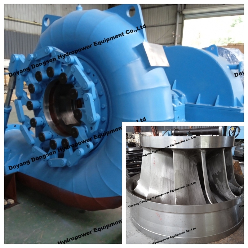 Pengatur 450-1000RPM Vertikal Francis Turbine Generator untuk Low Water Heads dari 20-300M