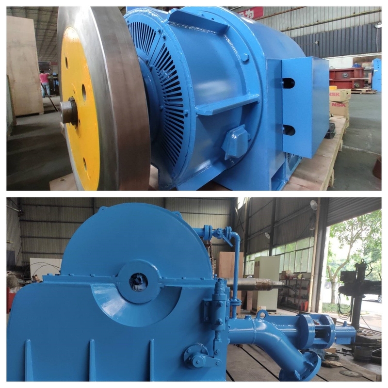 Tembaga Cast Pelton Wheel Turbine Generator Listrik 100A-1000A 100KW-50MW Untuk Generasi Listrik