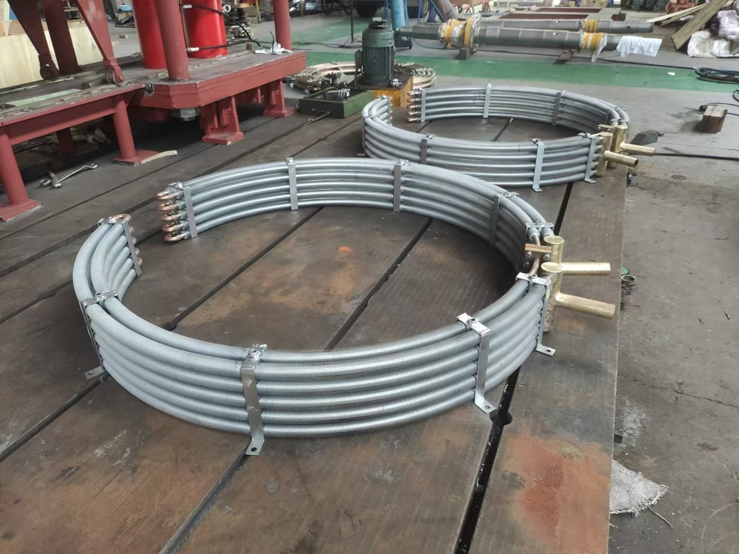 Industrial Wall Mounted Hydraulic Oil Cooler 10-50 Kg Untuk Pipa Cairan Rentang suhu operasi 0-80 °C Kinerja