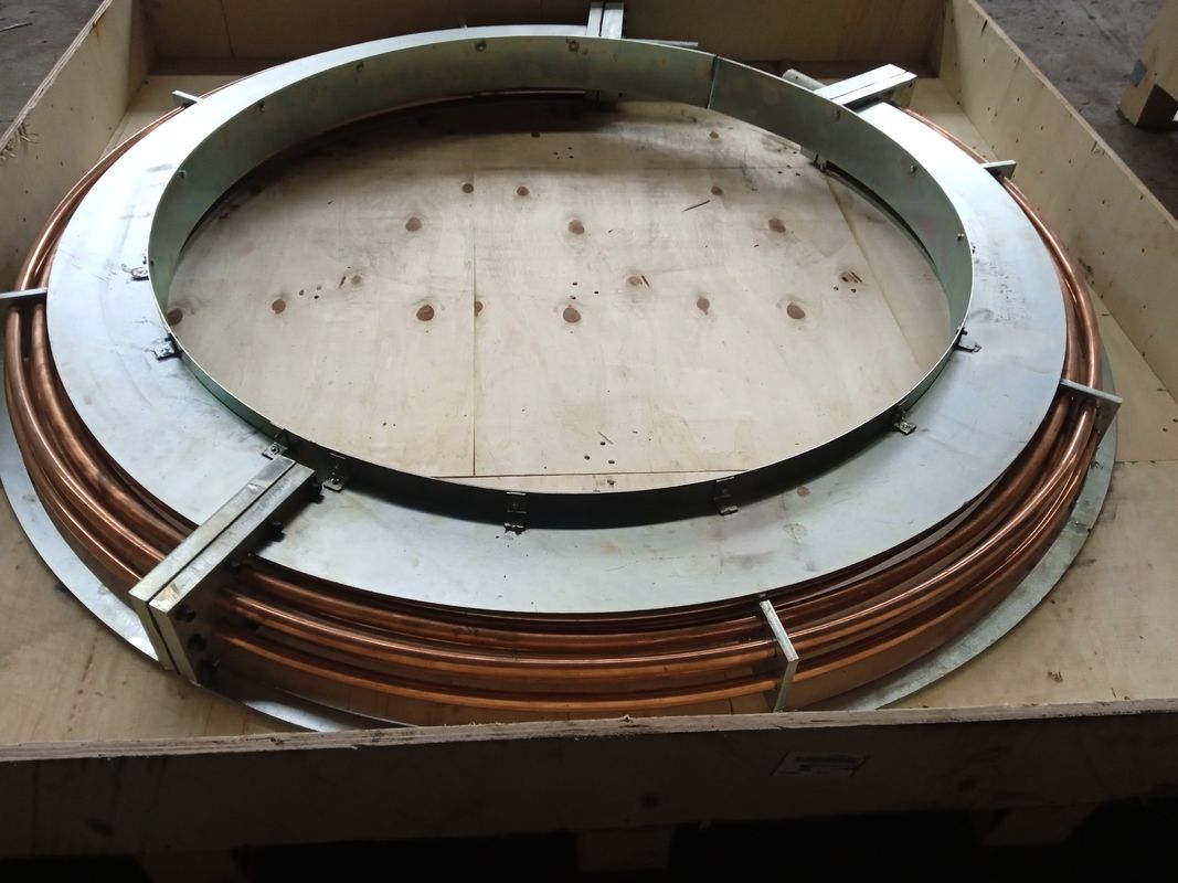 Kisaran suhu operasi 0-80°C Air Oil Cooler 500x500x500 mm Unit turbin hidrolik Oil Cooler dan Cooling Solution