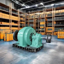 Instalasi vertikal / horisontal Disesuaikan 200kw-20mw Turbin Air Generator Dengan Air / Air Cooling