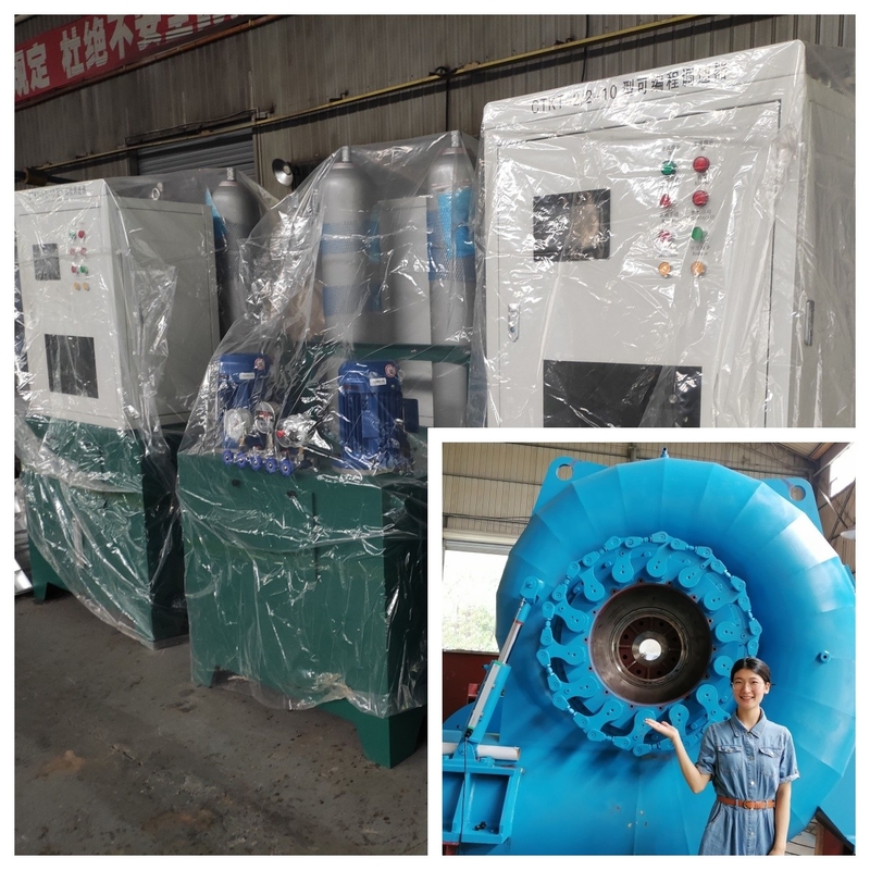 220V-690V Turbin Air Generator Dengan Air / Air Cooling Dan Warna Disesuaikan