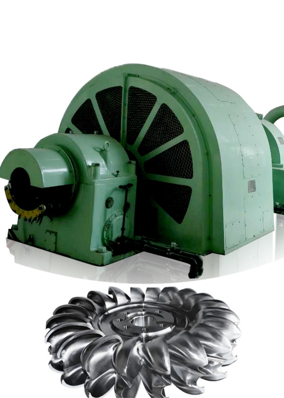 Aliran Desain yang Dapat Dikustomisasi 0,48 M3/s Untuk 1,23 M3/s PeltonR Generator Turbin Unner untuk Pembangkit Listrik Tenaga Air