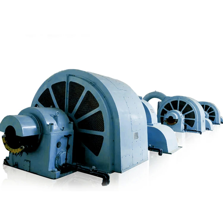 6-10kV tegangan nominal Pelton roda turbin generator dengan besi cor / stainless steel konstruksi