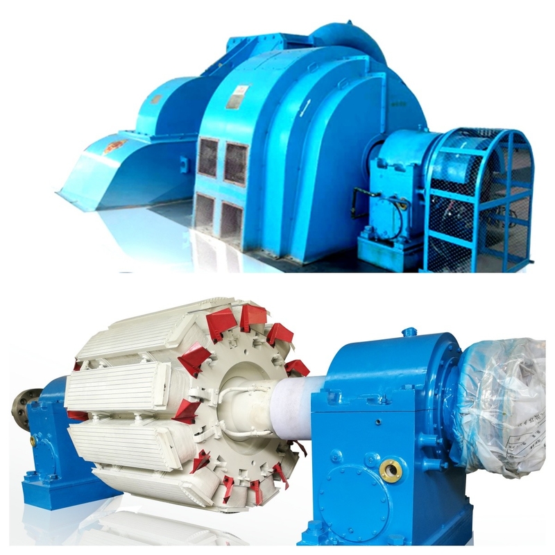 IP54 Tingkat Perlindungan Generator Turbin Tipe Pelton untuk Generasi Listrik di Besi Cairan/Baja Insta
