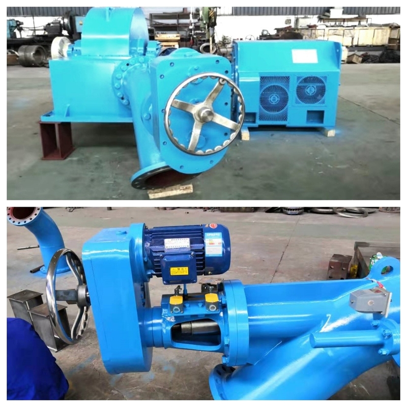Metode pemasangan vertikal / horisontal 500kW Turgo Turbine Hydro Generator Dengan AVR Disesuaikan