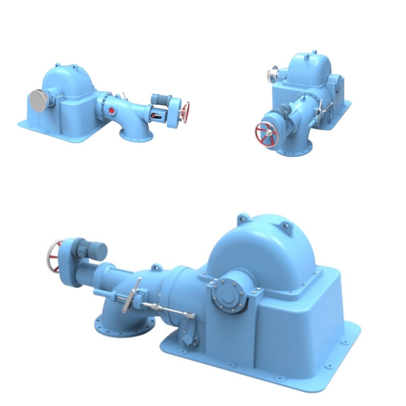 Metode pemasangan vertikal / horisontal 500kW Turgo Turbine Hydro Generator Dengan AVR Disesuaikan