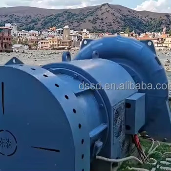 Mempertahankan 85% Efisiensi pada 40-110% varians beban Efisiensi turbin tenaga air Tegangan nominal 400V 600V 800V 11KV 13.8KV